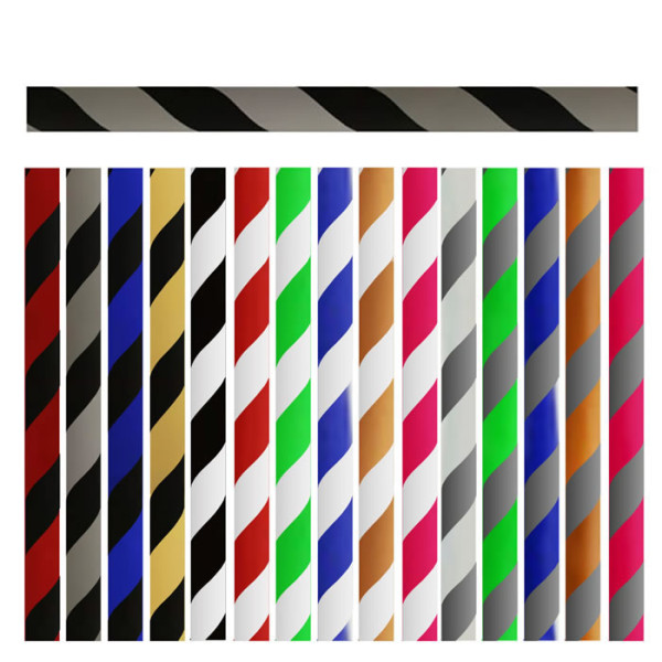 MANGUERA PARA SHISHA SILICONA RAYAS 150CM NEGRA Y PLATA