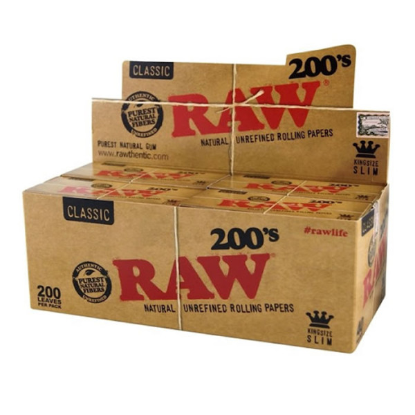 PAPEL RAW BLOCK 200 KING SIZE 1X40
