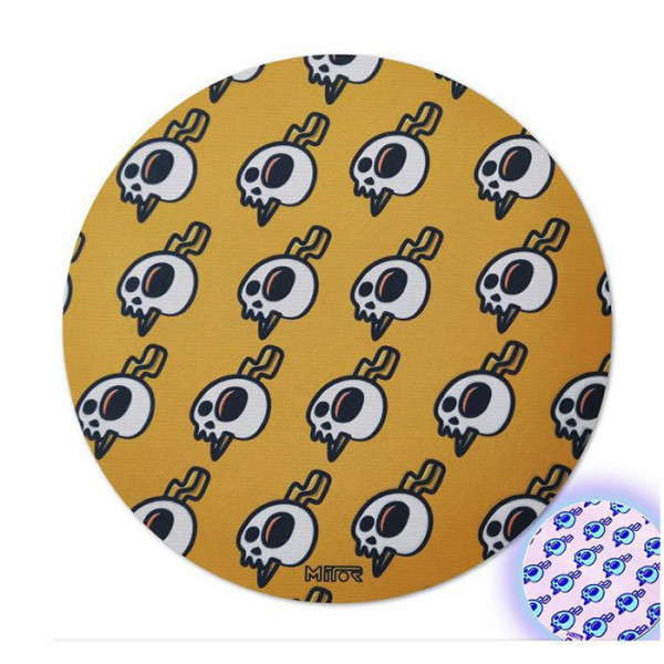 TAPETE MITOR DOBLE GOMA CALAVERAS FLUOR