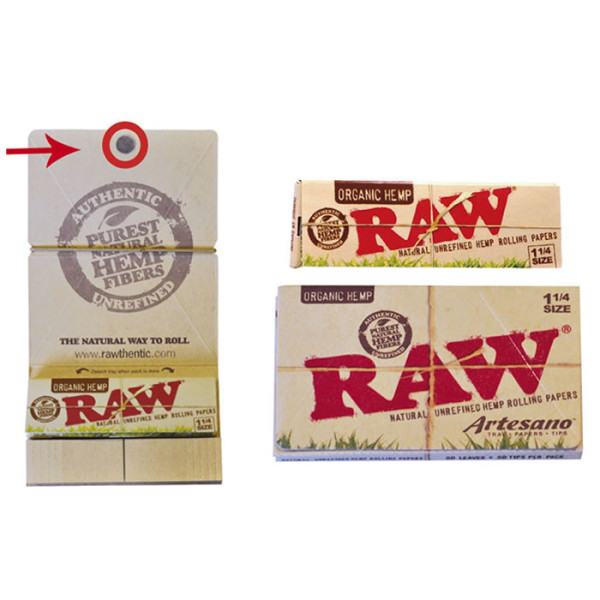 PAPEL RAW ARTESANO ORGANICO CIERRE MAGNETICO 50+50 1 1/4 + TIPS 1X15