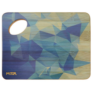 TABLA DE MEZCLA BAMBÚ POLOGONOS AZUL 15X20CM