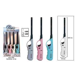 ENCENDEDOR ELECTRÓNICO DORA BBQ COCINA COLORES PASTEL 265MM 1X12