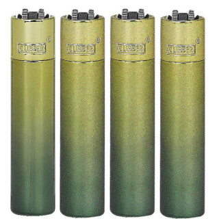 ENCENDEDOR CLIPPER METAL GREEN GRADIENT 1X12