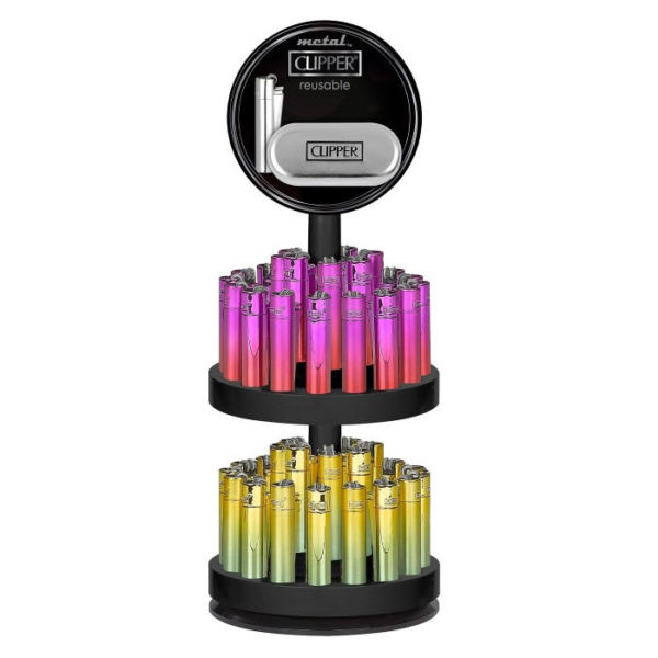 EXPOSITOR CLIPPER CP11 METAL PINK GRADIENT + GREEN GRADIENT 1X48