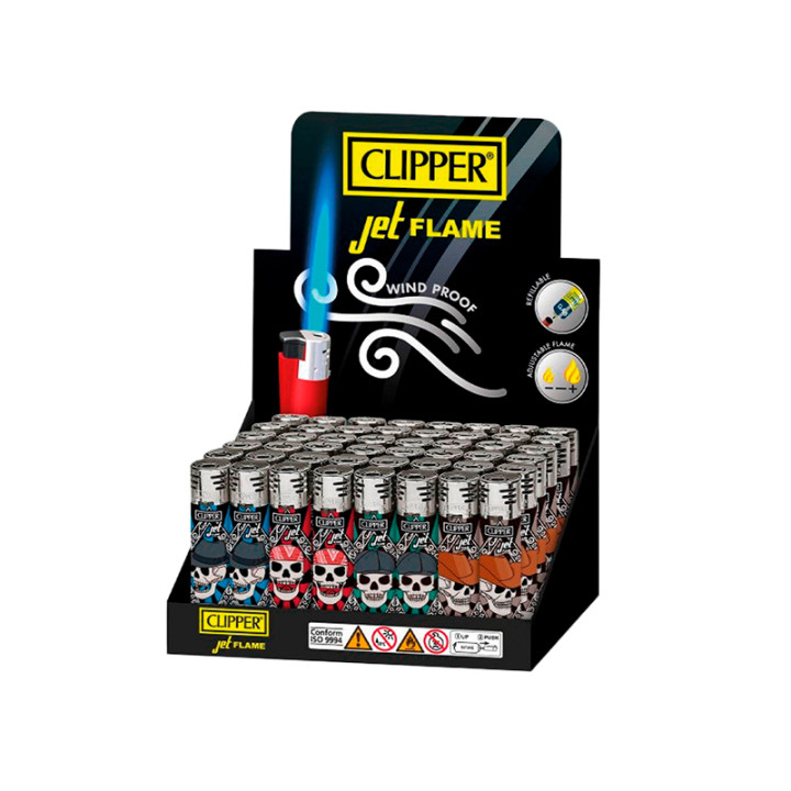 ENCENDEDOR CLIPPER JET FLAME DEC.FLAME OUTLAWS 1X48