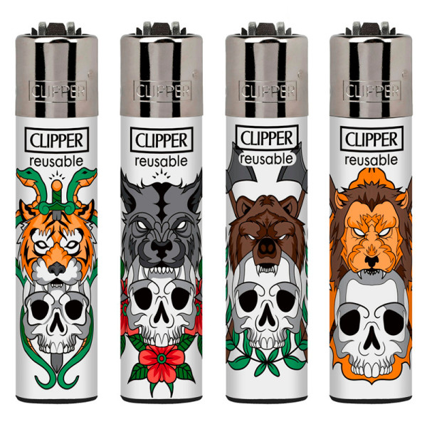 ENCENDEDOR CLIPPER MICRO DEC. FIGHT SPIRITS 1X48