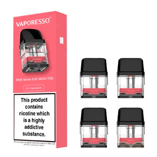 RESISTENCIA VAPORESSO XROS SERIES 0,8 OHM MESH POD 1X4