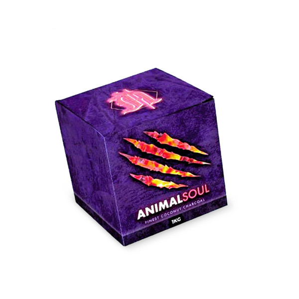 CARBÓN ANIMALSOUL 64 CUBOS 1KG 26 X 26 MM 1X1