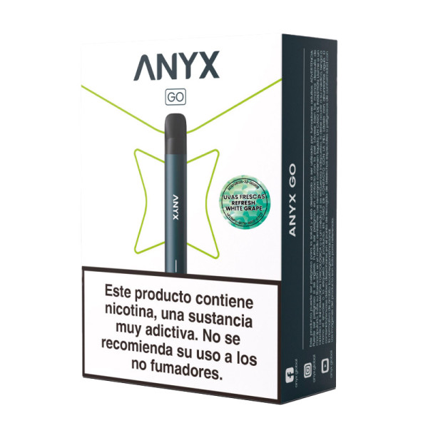 ANYX GO KIT + 2 RECARGAS X 700 PUFF UVA BLANCA ICE ANYX