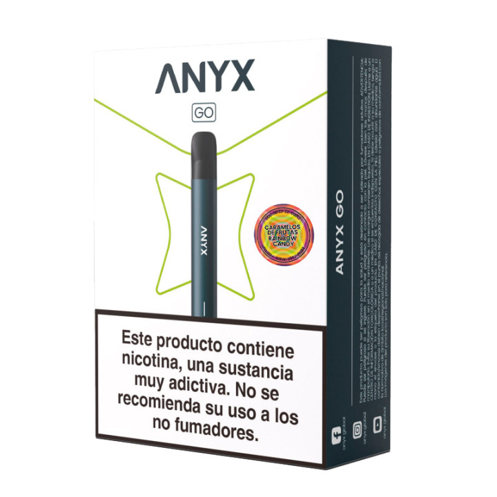 ANYX GO KIT + 2 RECARGAS X 700 PUFF CARAMELO ARCOIRIS