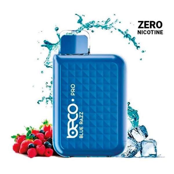 CIGARRILLO DESECHABLE ELECTRÓNICO VAPTIO BECO BLUE RAZZ ZERO 6000PUFS SIN NICOTINA  1UD