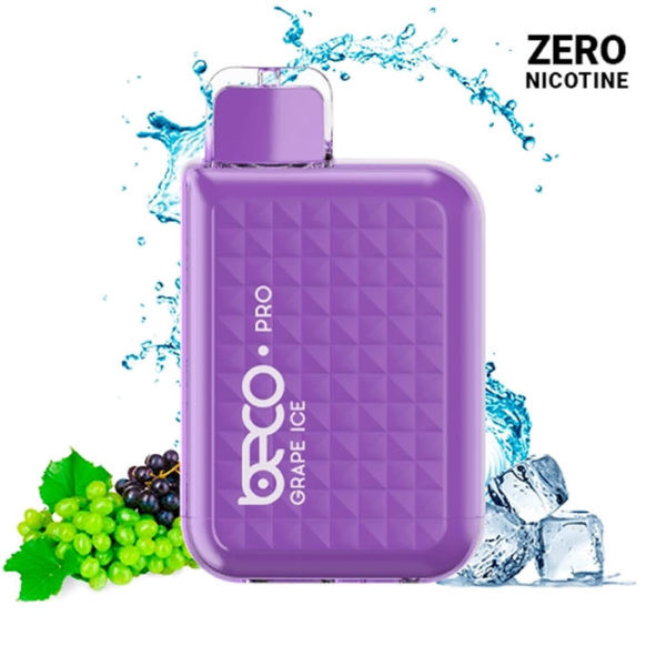 CIGARRILLO DESECHABLE ELECTRÓNICO VAPTIO BECO GRAPE ICE 6000PUFS SIN NICOTINA 1UD