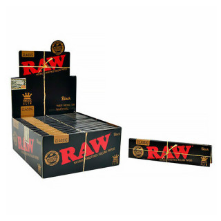 PAPEL RAW SLIM BLACK 1X50