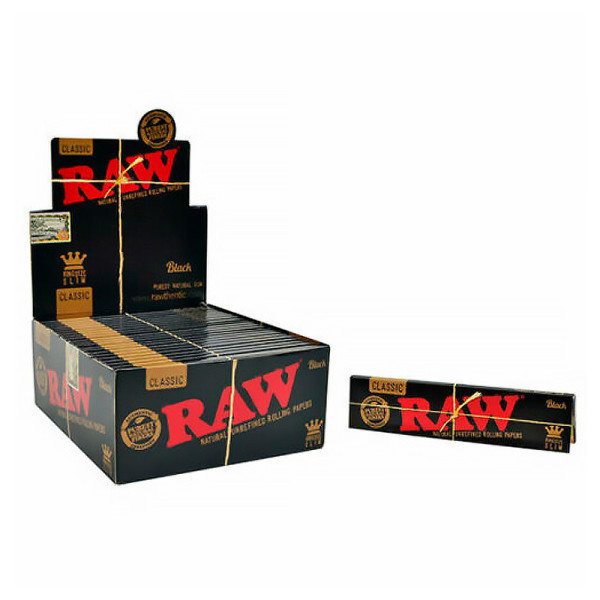 PAPEL RAW SLIM BLACK 1X50