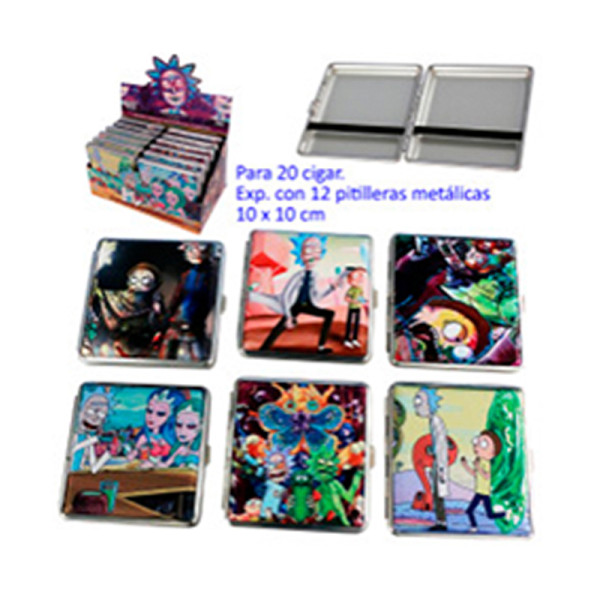 Pitillera cigarrillos Rick & Morty 12uds.