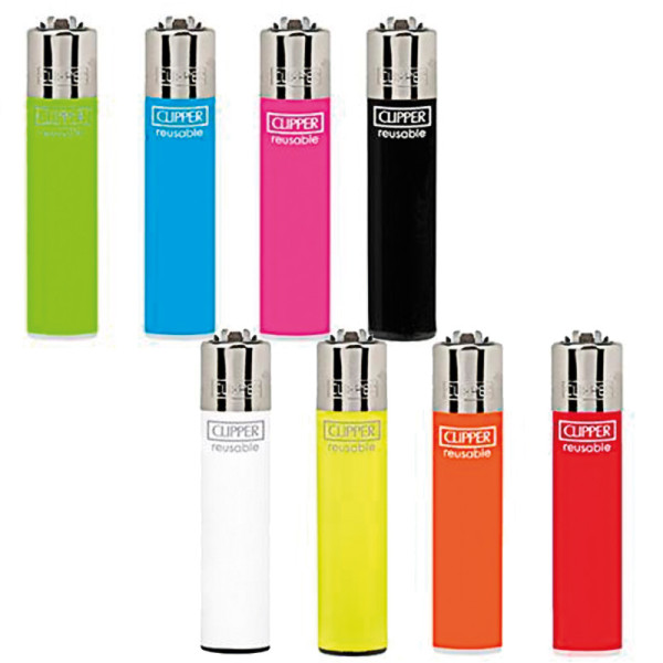 ENCENDEDOR CLIPPER SOLID COLORES SURTIDOS 1X48