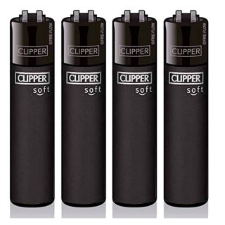 ENCENDEDOR CLIPPER SOFT TOUCH ALL BLACK 1X48