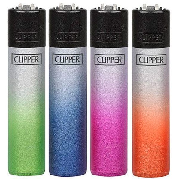 ENCENDEDOR CLIPPER METALLIC GRADIENT SILVER 1X48