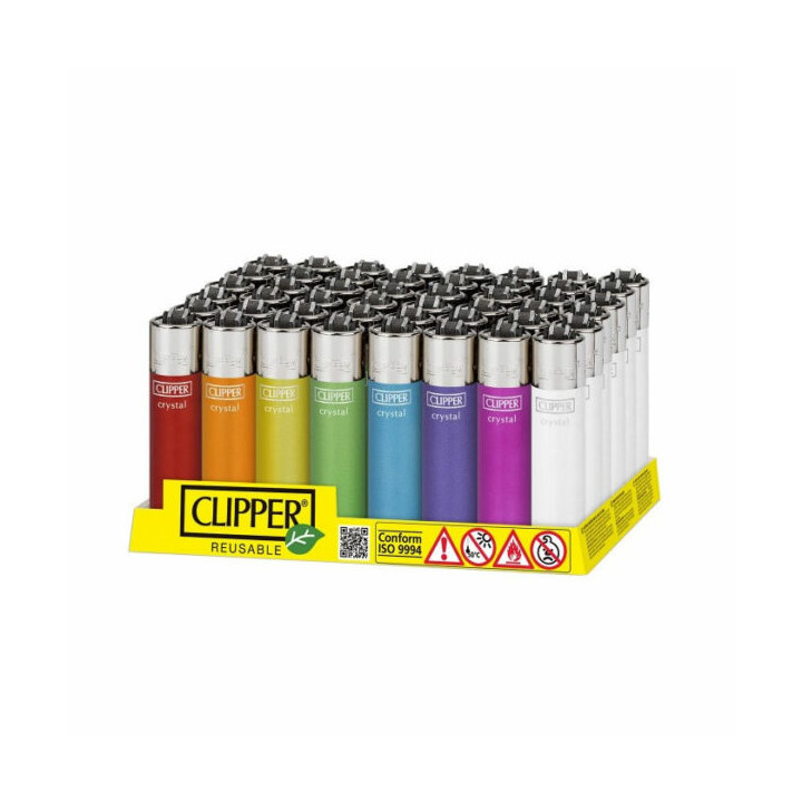 ENCENDEDOR CLIPPER DEC. CRYSTAL RAINBOW 1X48