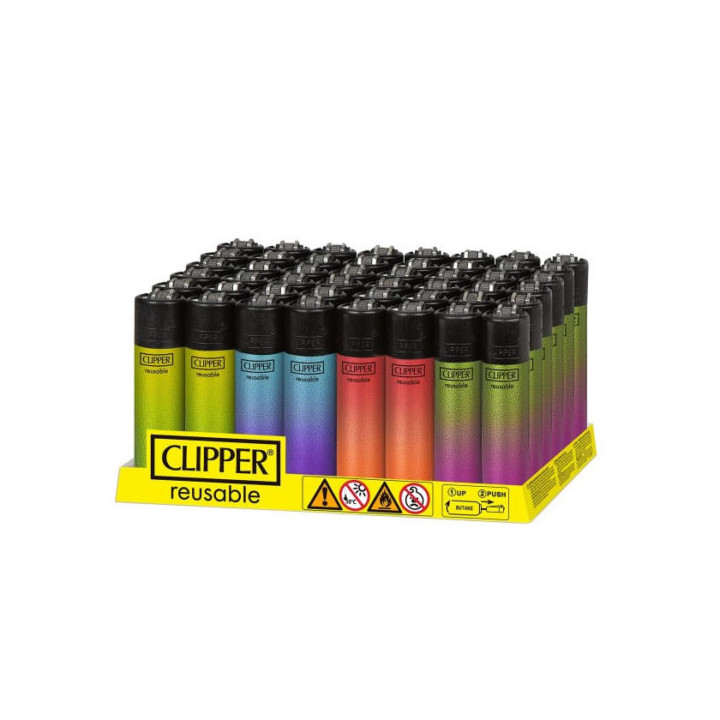 ENCENDEDORES CLIPPER CRYSTAL GRADIENT 1X48