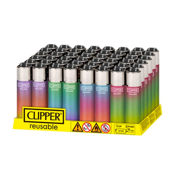 ENCENDEDOR CLIPPER METALLIC TRIPLE GRADIENT 1X48