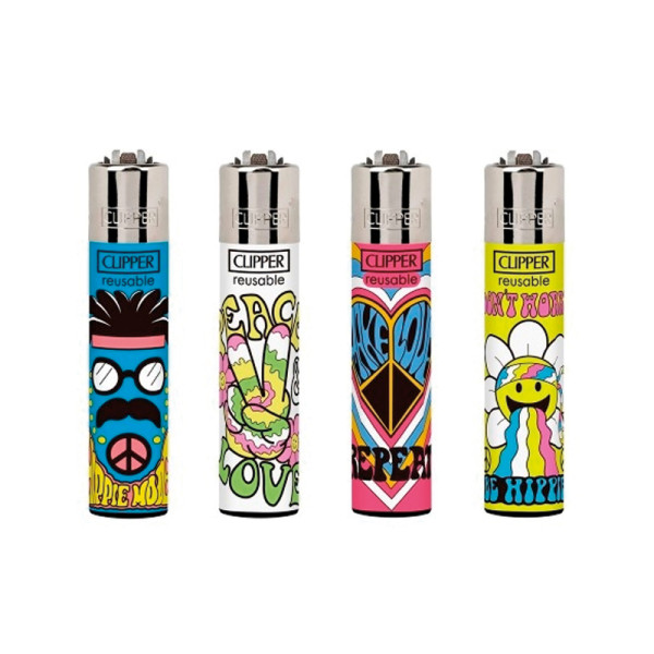 ENCENDEDOR CLIPPER DEC. BE HIPPIE 1X48