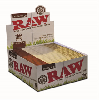 PAPEL RAW ORGÁNICO KING SIZE SLIM 1X50