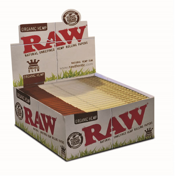 PAPEL RAW ORGÁNICO KING SIZE SLIM 1X50