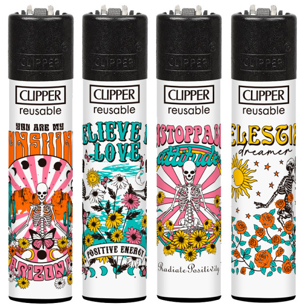 ENCENDEDOR CLIPPER SKULLTOO 1  1X48