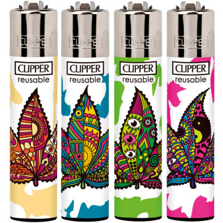 ENCENDEDOR CLIPPER DEC TRIPPY LEAVES 1 1X48