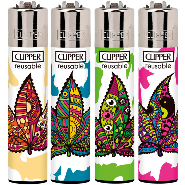 ENCENDEDOR CLIPPER DEC TRIPPY LEAVES 1 1X48
