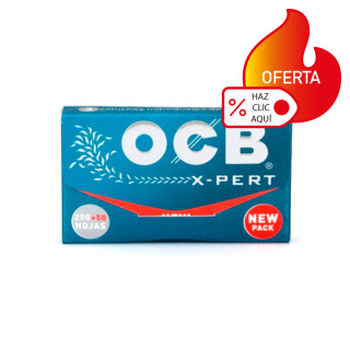 Papel OCB Azul X-Pert bloc 300 70mm. 40 Uds.