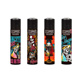 ENCENDEDOR CLIPPER DEC. SHE SKULL 1X48