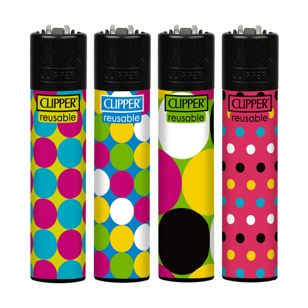 ENCENDEDOR CLIPPER DEC. POLKA DOTS 1X48