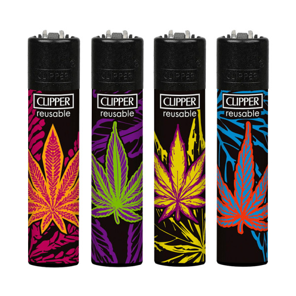 Encendedor Clipper dec. Psycho Weed 48uds.