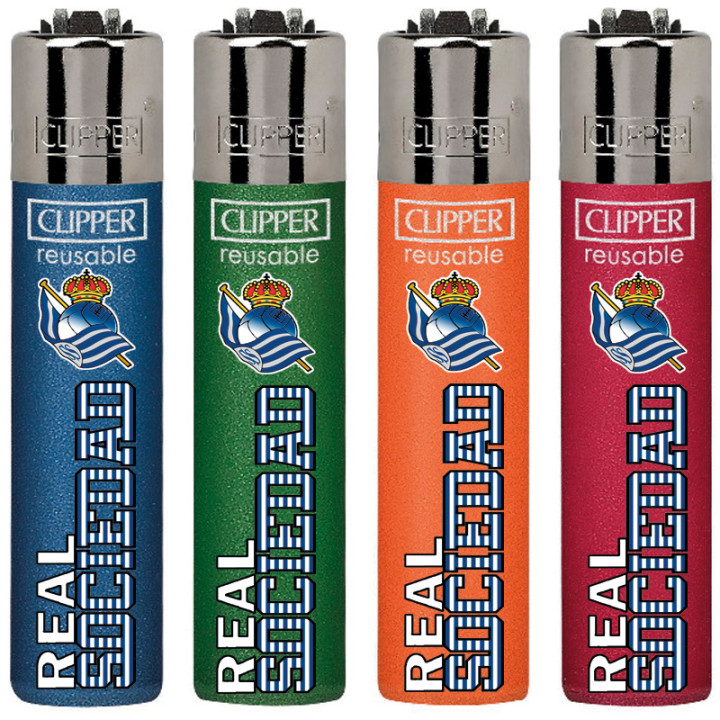 ENCENDEDOR CLIPPER PERSONALIZADO REAL SOCIEDAD 1X48