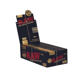 PAPEL RAW Nº 4 DOBLE VENTANA  BLACK 1X25