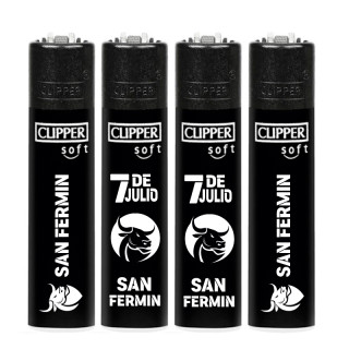 ENCENDEDOR CLIPPER PERSONALIZADO SAN FERMIN 7 DE JULIO 1X48