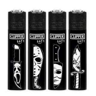 ENCENDEDOR CLIPPER PERSONALIZADO HALLOWEEN KNIFES 1X48