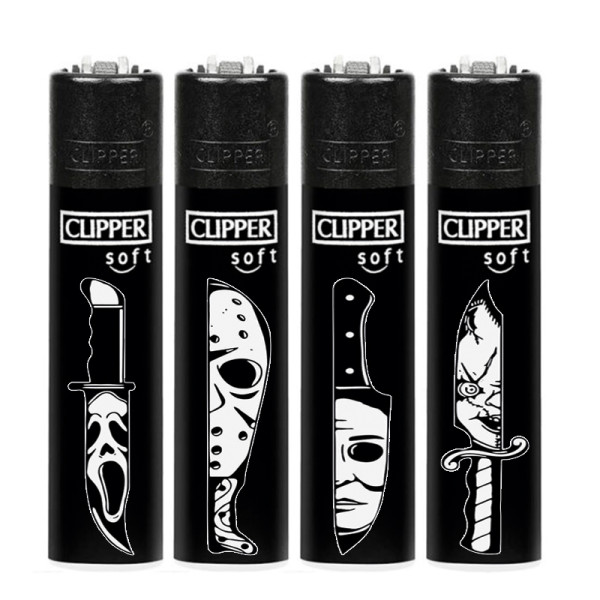 ENCENDEDOR CLIPPER PERSONALIZADO HALLOWEEN KNIFES 1X48