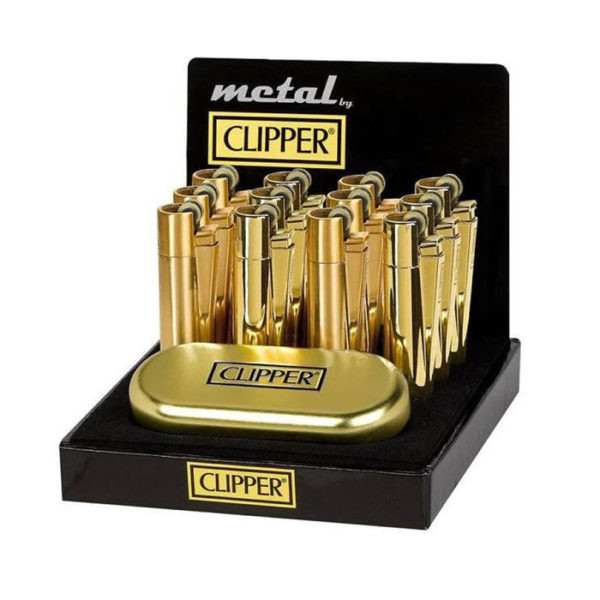 ENCENDEDOR CLIPPER METAL ORO 1X12