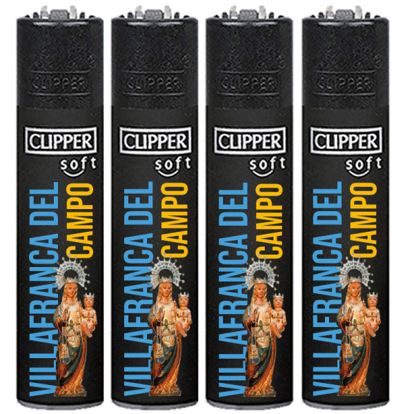 ENCENDEDOR CLIPPER PERSONALIZADO VILLAFRANCA VIRGEN 1X48