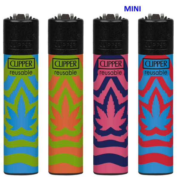 ENCENDEDOR CLIPPER MICRO DEC.ILLUSION WEED 1X48