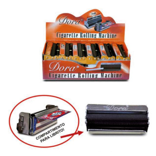 MÁQUINA LIAR METAL DORA 70MM CON COMPARTIMENTO PARA LIBRITO 1X12