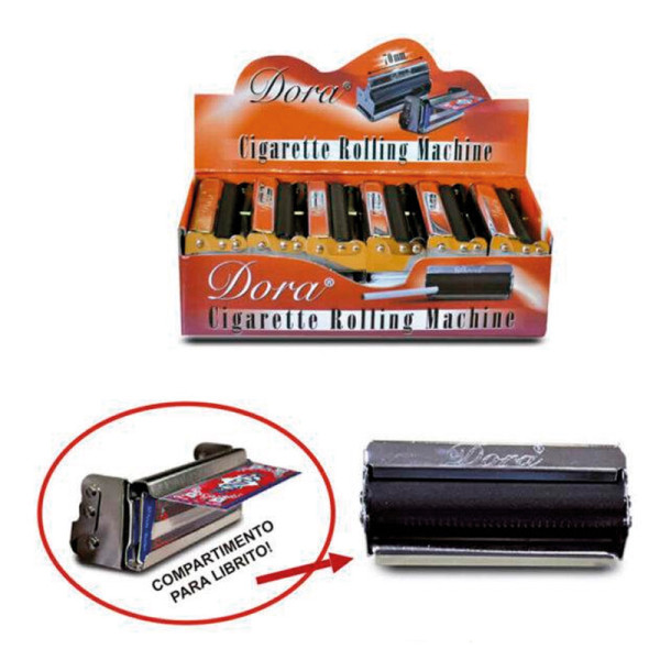 MÁQUINA LIAR METAL DORA 70MM CON COMPARTIMENTO PARA LIBRITO 1X12