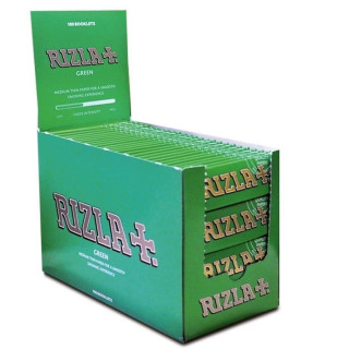 PAPEL DE FUMAR RIZLA 70MM VERDE REGULAR 1X100 2