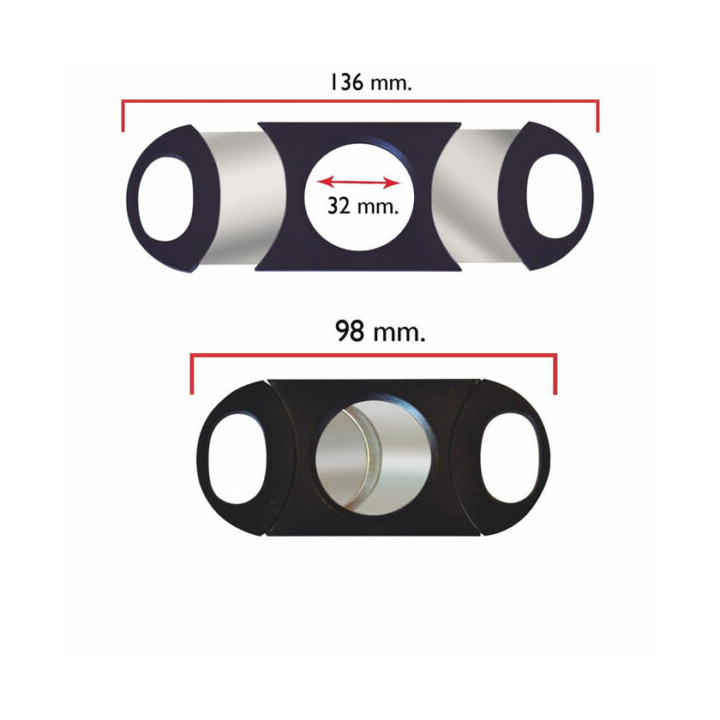 CORTAPUROS METAL GRANDE CERRADO 98MM ABIERTO 136MM DIAMENTRO 32MM  1X1