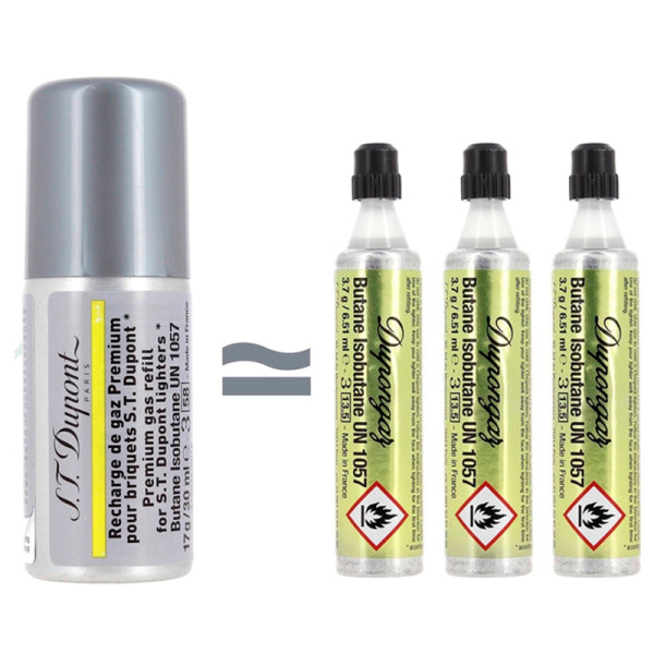 BOTELLA INDIVIDUAL GAS DUPONT AMARILLA 30ML