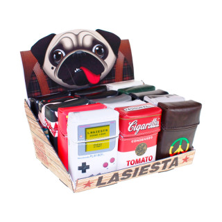 PITILLERA CAJETILLA LA SIESTA PIEL NINTENDO Y VARIOS 6x10 CM 1X15