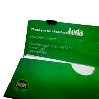 PAPEL ALEDA TRANSPARENTE VERDE KING SIZE 110 MM 1X20 2